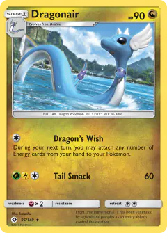 Dragonair Uncommon card from Sun & Moon Base