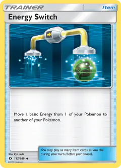 Energy Switch Uncommon card from Sun & Moon Base