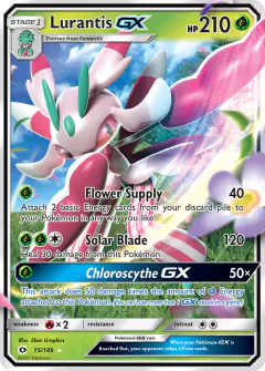 Lurantis-GX Rare Holo GX card from Sun & Moon Base