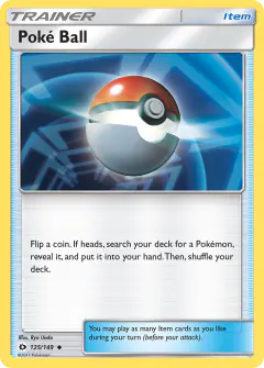 Poké Ball Uncommon card from Sun & Moon Base