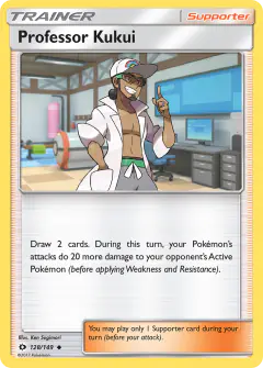 Professor Kukui Uncommon card from Sun & Moon Base