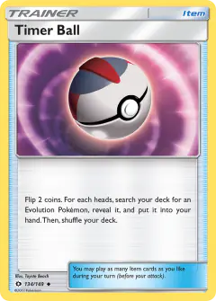 Timer Ball Uncommon card from Sun & Moon Base