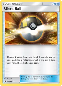 Ultra Ball Uncommon card from Sun & Moon Base