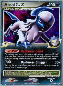Absol G LV.X Rare Holo LV.X card from Supreme Victors