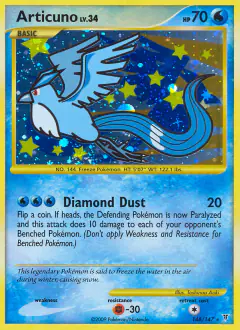Articuno Lv.34 Rare Secret card from Supreme Victors