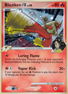 Blaziken FB Rare Holo card from Supreme Victors