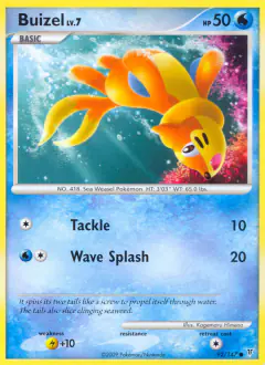 Buizel Common card from Supreme Victors