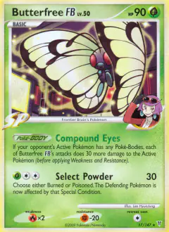 Butterfree FB Rare card from Supreme Victors