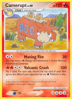 Camerupt Rare card from Supreme Victors