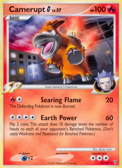 Camerupt G Rare card from Supreme Victors