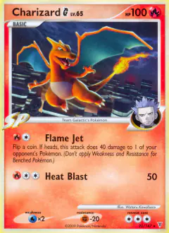 Charizard G Rare card from Supreme Victors