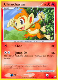 Chimchar Common card from Supreme Victors