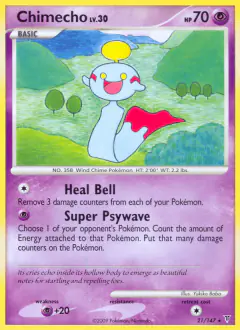 Chimecho Rare card from Supreme Victors