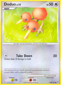 Doduo Common card from Supreme Victors