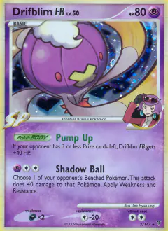Drifblim FB Rare Holo card from Supreme Victors