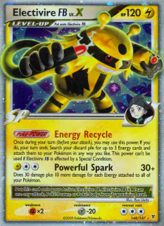Electivire FB LV.X Rare Holo LV.X card from Supreme Victors