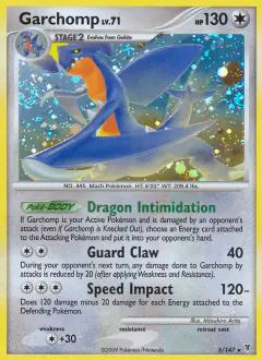 Garchomp Rare Holo card from Supreme Victors