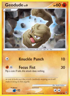Geodude Common card from Supreme Victors