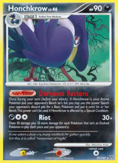 Honchkrow Rare card from Supreme Victors
