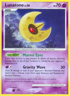 Lunatone Rare card from Supreme Victors
