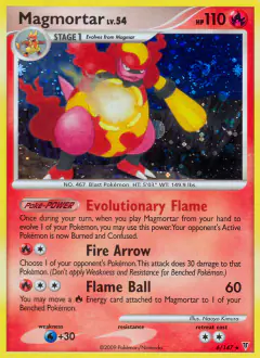 Magmortar Rare Holo card from Supreme Victors
