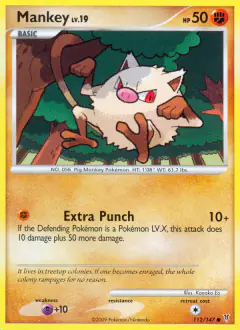 Mankey Common card from Supreme Victors