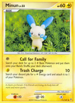 Minun Uncommon card from Supreme Victors