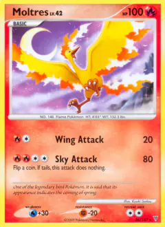 Moltres Rare card from Supreme Victors