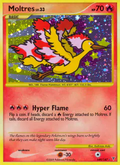 Moltres Lv. 33 Rare Secret card from Supreme Victors