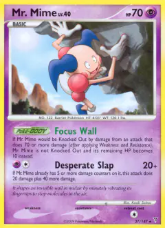 Mr. Mime Rare card from Supreme Victors