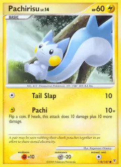 Pachirisu Common card from Supreme Victors