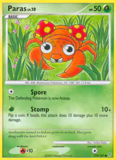 Paras Common card from Supreme Victors