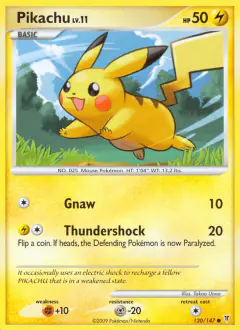 Pikachu Common card from Supreme Victors