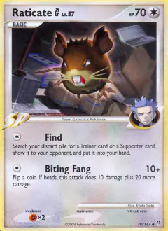 Raticate G Uncommon card from Supreme Victors