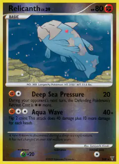 Relicanth Rare card from Supreme Victors