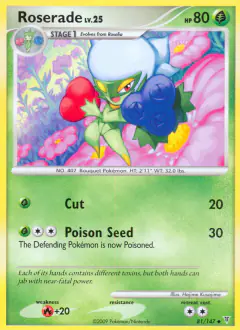 Roserade Uncommon card from Supreme Victors