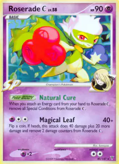 Roserade C Rare card from Supreme Victors
