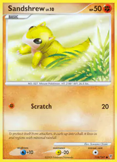 Sandshrew Common card from Supreme Victors