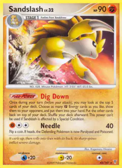 Sandslash Rare card from Supreme Victors