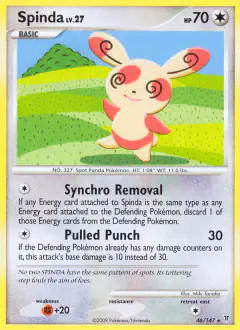 Spinda Rare card from Supreme Victors