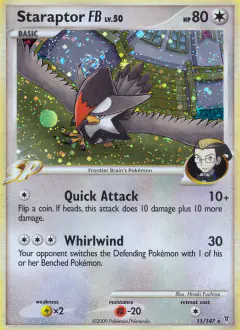 Staraptor FB Rare Holo card from Supreme Victors