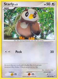 Starly Common card from Supreme Victors