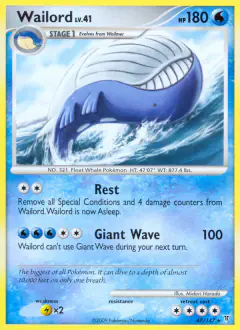 Wailord Rare card from Supreme Victors