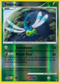 Yanma Rare card from Supreme Victors