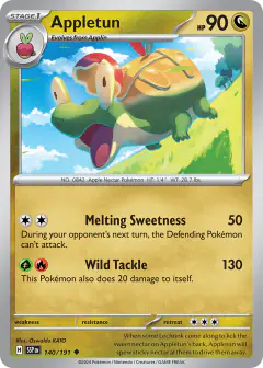 Appletun Uncommon card from Surging Sparks