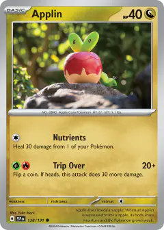 Applin Common card from Surging Sparks