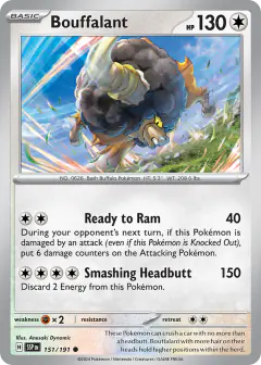 Bouffalant Common card from Surging Sparks