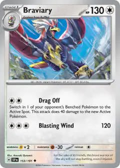 Braviary Uncommon card from Surging Sparks