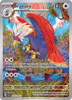 Braviary Illustration Rare card from Surging Sparks