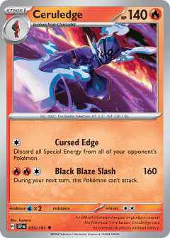 Ceruledge Uncommon card from Surging Sparks